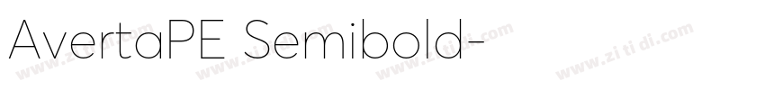 AvertaPE Semibold字体转换